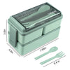 Lunch Box with 3 Detachable Containers
