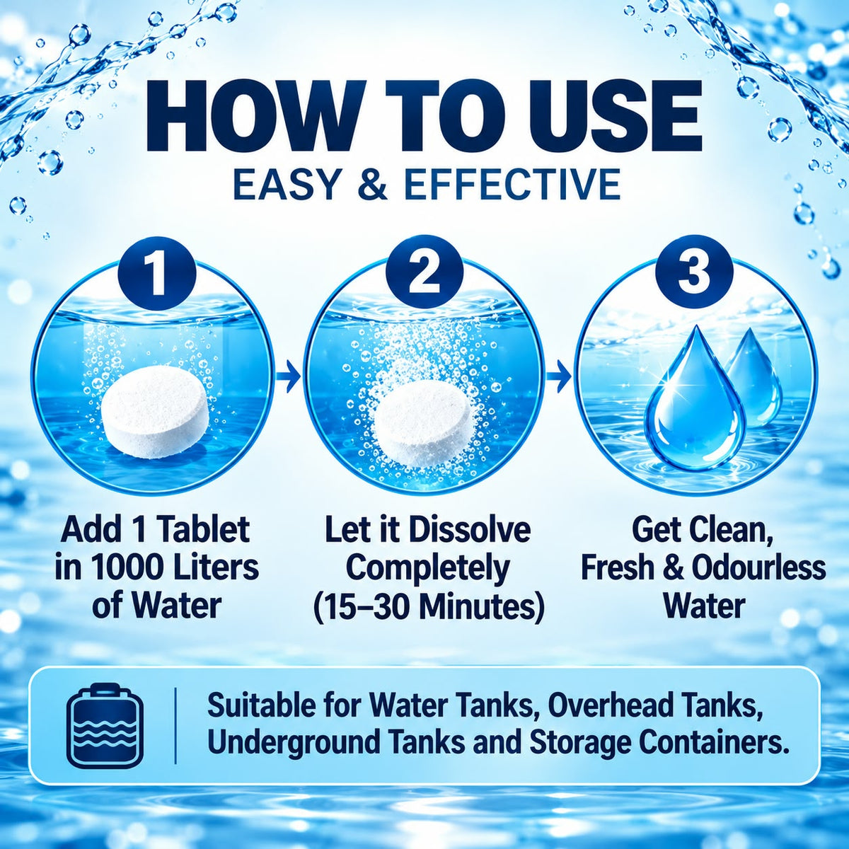 Water Tank Treatment Tablets