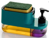 Kitchen Soap Dispenser with Sponge Holder