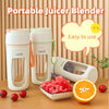 Portable Electric Blender – USB Rechargeable Juicer Cup for Outdoor & On-the-Go Use