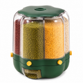 Rotatable Airtight Food Storage Container - Kitchen Pantry Organizer