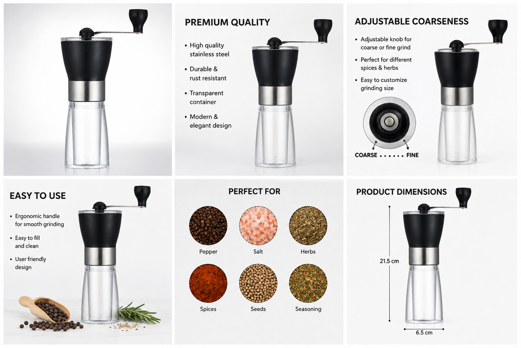 Hand coffee machine home coffee grinder coffee grinder hand pepper mill