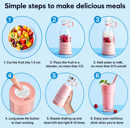 Portable Smoothie Blender Rechargeable • Cordless • Made for Life on the Go